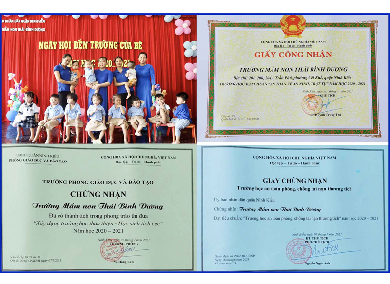 Trường mầm non Thái Bình Dương - môi trường giáo dục an toàn cho trẻ em