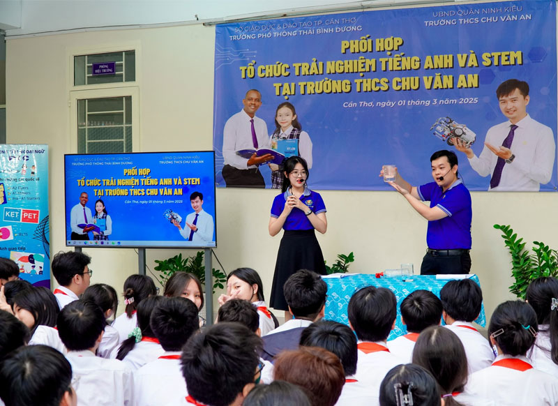 Pacific college collaborates on english and stem education experience at Chu Van An secondary school