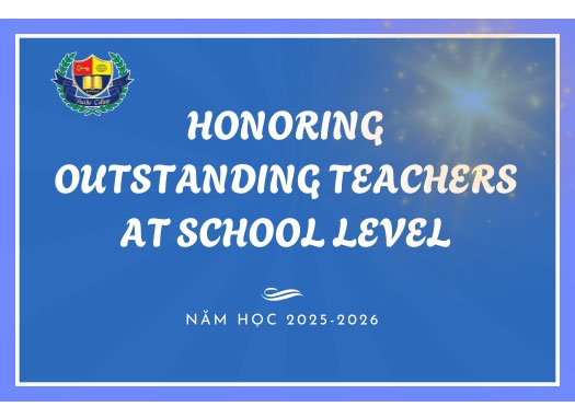 Honoring outstanding teachers at school level