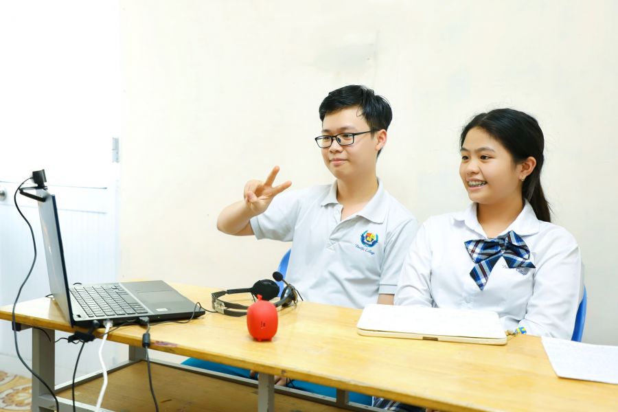 Trường Phổ thông Thái Bình Dương giao lưu quốc tế trực tuyến cùng trường bạn Thái Lan